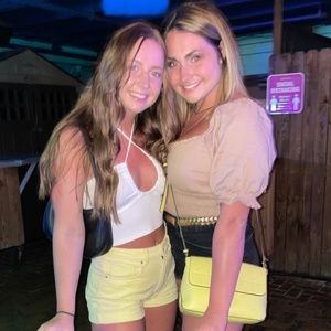 Abercrombie Smocked Waist Puff Sleeve Blouse